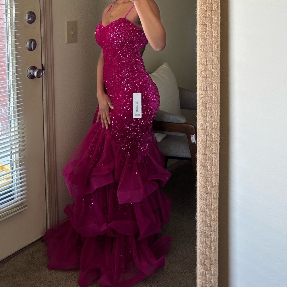 Pink Prom Dress- NWT - Picture 3 of 5